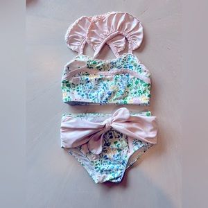 sweet honey garden party swim set 2t